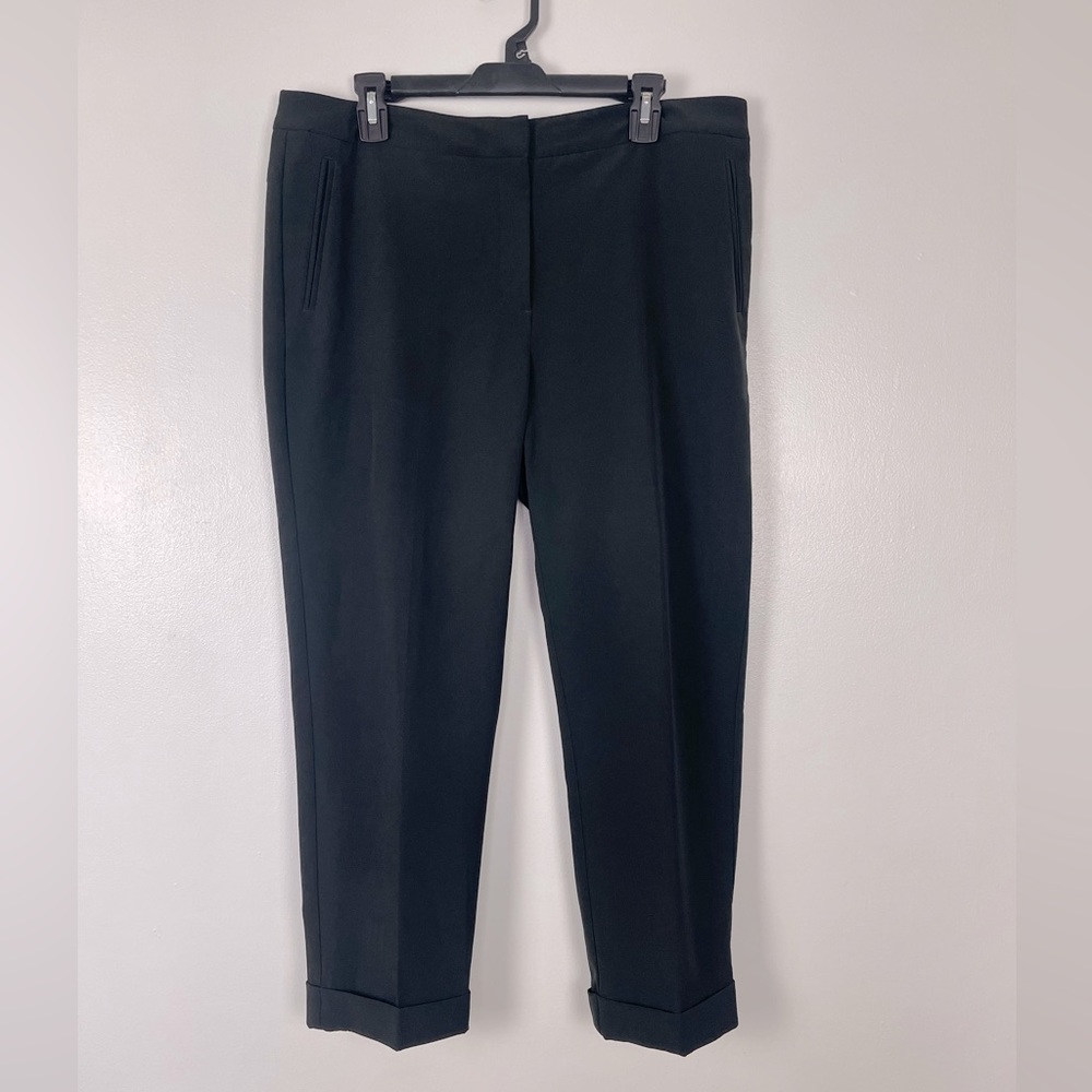 Adrianna Papell Black cropped Dress Pants Size 14